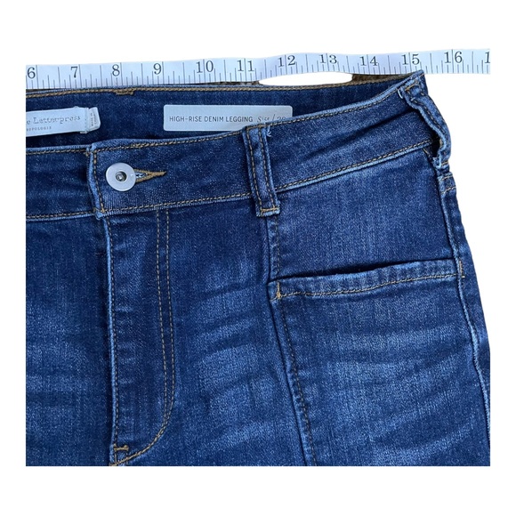 Anthropologie Pilcro and the Letterpress High-Rise Denim Legging Jeans Size 29 - Picture 9 of 12